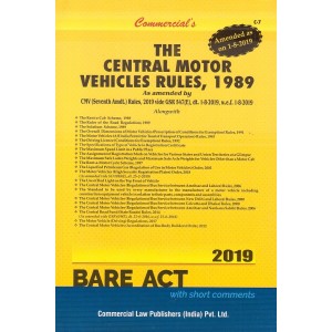 Commercial's The Central Motor Vehicles Rules, 1989 [Bare Act]